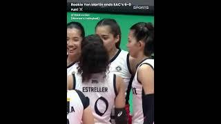 Rookie Yen Martin ends EAC’s 6-0 run! | NCAA 99 Women's Volleyball