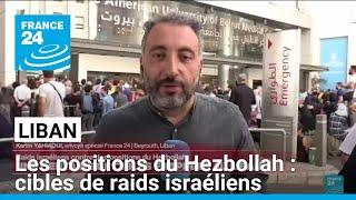 Raids israéliens sur les positions du Hezbollah : une centaine de cibles frappées au Liban