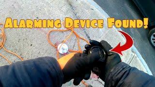 Alarming device found while magnet fishing