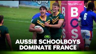 Australian Schoolboys score TEN tries against France  | U19s | Fox League