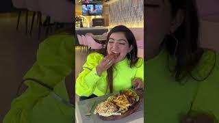 Girl eating Fries v/s Me|Expensive Hotel|VishaliKhurana| @JagritiVishaliShorts #shorts #comedy