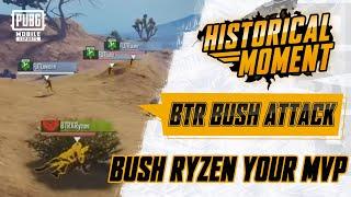 Man in Bush BTR Bush Attack! [Historical Moment | PUBG MOBILE]