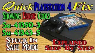 How To Fix A PS4 Stuck In Safe Mode With Error Update