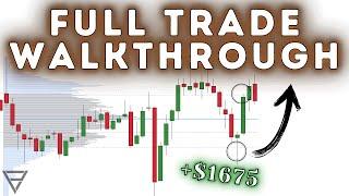 Trade Walkthrough - Long Winner Using Price Action, Volume Profile and Orderflow