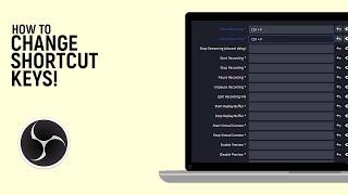 How to Add or Change Shortcut Keys in OBS Software [EASY]