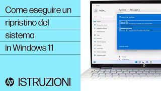 Come eseguire un ripristino del sistema in Windows 11 | Computer HP | HP Support