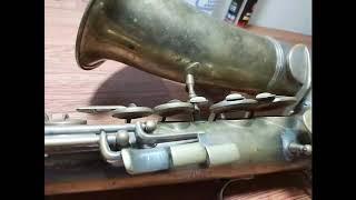 Restauracion de saxofon antiguo marca rampone.