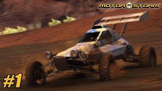 MotorStorm - Playthrough Gameplay Ps3 - Level 1 - In The Deep End + Plain Dirty PART 1