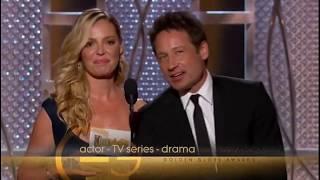 72nd Golden Globe Awards 2015 David Duchovny and Katherine Heigl