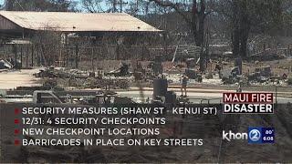 Security eases at Lahaina Impact Zone