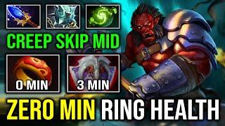 WTF Zero Min Ring of Health 1v5 Unkillable Creep Skipping Solo Mid Axe 1 Jump = 1 Delete Dota 2