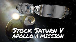 KSP Saturn V Apollo 11 with Kerbnet Anomalies (Tutorial:35) Kerbal Space Program 1.2 -  Stock Parts