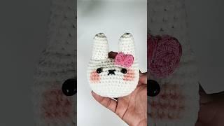 White bunny #remix #music #funk #amigurumi #handmade #crochet #shorts