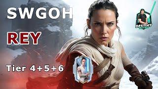 SWGOH - REY - Tier 4-6 - Easy Guide - deutsch - 100% win ️