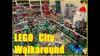 2024 LEGO city overview: full walk around! farm, city and the Main Street mess