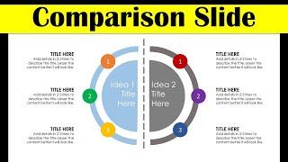 Pros and Cons or Data Comparison Slide Design 3 | Animated PowerPoint Slide Design Tutorial