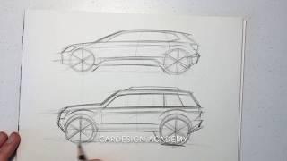 Car Design 101: Side View Proportions-Crossover vs SUV