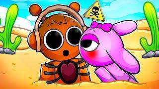 Can Oren and Pinki SPRUNKI ESCAPE ALL QUICKSAND TRAPS In ROBLOX? (Incredibox Love Story)