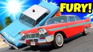 Plymouth Fury "Christine" Classic Car Police Chase in BeamNG Drive Mods!