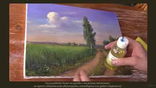 Как лакировать картину. Покрываем картину маслом двумя видами лака. How to varnish a picture.