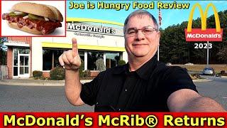 McDonald’s McRib® Returns Review | Joe is Hungry 