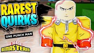 BOKU NO ROBLOX REMASTERED: CUSTOM QUIRKS - One Punch Man Edition [2 in the game!]