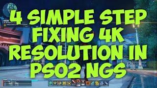 4 Simple Step Fixing 4K Resolution in PSO2 NGS | Ultra Realistic Graphic with Reshade Tweak(RTX3070)