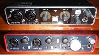 USB Interface Shootout: Roland Quad-Capture vs. Focusrite 2i4 Recording Comparison Test