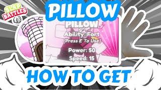 How to actually get the ￼(pillow glove) + showcasing in slap battles 