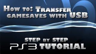 How to use Flashdrive for PS3 game saves!