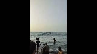 sunrise#samundra jwar laharon ke bich bhole ko samarpit teen samundar Sangam snan#shortsviral #bhole