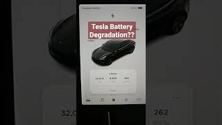 Tesla Model 3 Battery Degradation?? I prove you WRONG!! #shorts