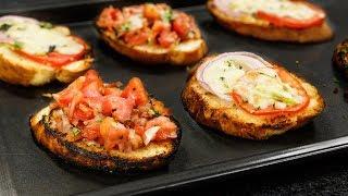 Bruschetta Recipe - Grilled Garlic Bread 2 Ways, Indo Italian Style - CookingShooking