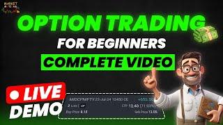 Option Trading Live for Beginners | Live Demo on #angelone