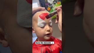 Adorable spiderman face painting #facepaint #facepainting #facepainter #spiderman #artist #shorts