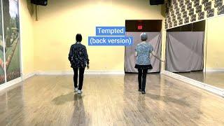 line dance demo - Tempted (back version)