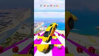 Lamborghini vs MEGA RAMP GTA 5 MODS #carsvs #gtav #gtavcar #gta #mosigamer #gtavcarmod #megarampcar