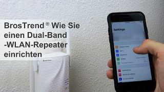 AC1200 Dualband WLAN Verstärker Setup; Erweitern Sie die WLAN-Reichweite mit BrosTrend