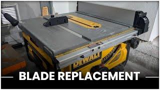 Dewalt Table Saw Blade Replacement Change