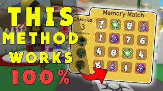 Do This and You Will Get Rich ... OP Memory Match Method | Roblox - Bee Swarm Simulator