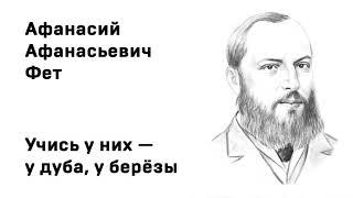 Афанасий Афанасьевич Фет Учись у них — у дуба, у берёзы Учить стихи легко Аудио Стихи Слушать Онлайн