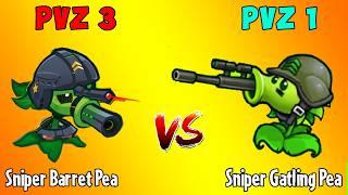 All PEA & Other Plants PVZ 1 vs PVZ 3 Battlez - Which Version Will Win?