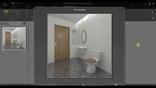 ARTLANTIS TUTORIAL 2b - interior scene / quick material's settings. Artlantis 5 / Artlantis 6.