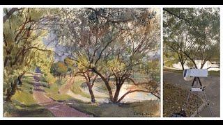 20241003 Near Yasenevsky ponds. Moscow. Watercolor plein air painting