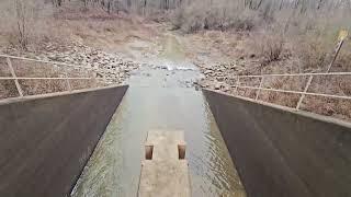 Illinois Flood Levee And Massive Trash Rack