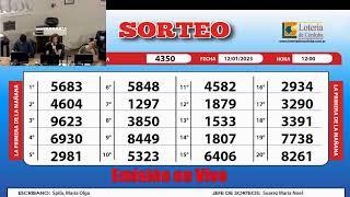 Sorteo de Quiniela LA PRIMERA DE LA MAÑANA N°4350  -12/01/2023.-