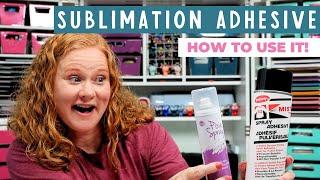 How to Use Sublimation Spray Adhesive