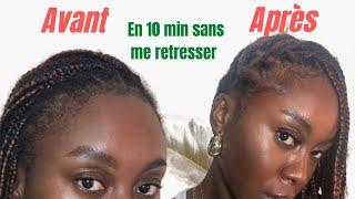 HOW TO REFRESH YOUR BRAID FREE/ COMMENT RAFRAÎCHIR SES TRESSES EN 10 min. #braids #bonplan