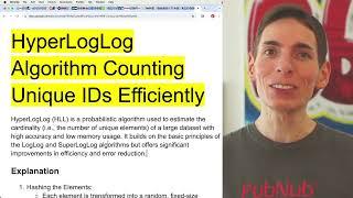 HyperLogLog Algorithm Counting Unique IDs Efficiently