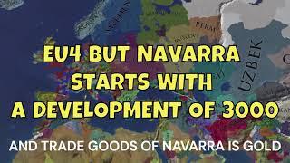 Navarra defeated Castile and Aragon | EU4 but Navarra starts with 3000 development - AI Only